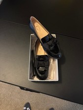 Sam Edelman Loraine Black Patent Loafers with Bow