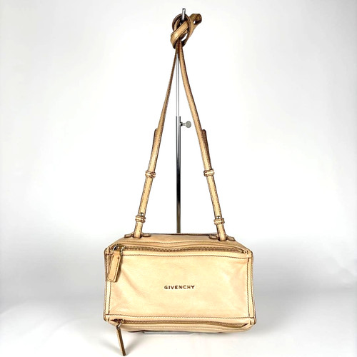 GIVENCHY MINI PANDORA BEIGE  Shoulder Bag Leather Woman's Bag F/S