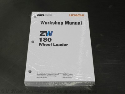 Hitachi ZW180 Wheel Loader Workshop Service Manual Repair Shop Book