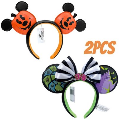 Disney- Pumpkin Jack-o'-Lantern +Halloween Oogie Boogie Bash Jack Headband 2PCS