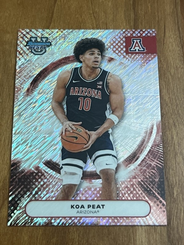 2025-26 Bowman U Best Koa Peat Shimmer Refractor Rookie #11 Arizona Wildcats