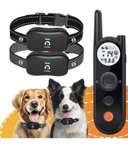 MIMOFPET Wireless Dog Fence and training collar for 2 Dogs, Up to 3500ft - new! 