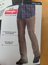Wrangler Men's Performance Zip Cargo Pants Straight Fit Gray 34x30 NWT