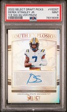 2022 SILVER PRIZM #YEDST DEREK STINGLEY JR. PSA 9 AUTO