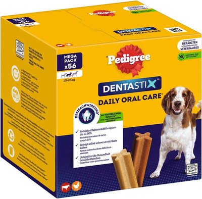 Pedigree Dentastix Hundesnack Für Mittelgroße Hunde (10-25Kg), Zahnpflege-Snack 