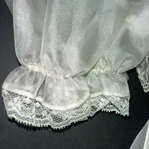 Niñas De Colección Años 50 Blanco Transparente Organza Bordado Encaje Fiesta Vestido Sin Mangas Comunión - Imagen 11 de 21