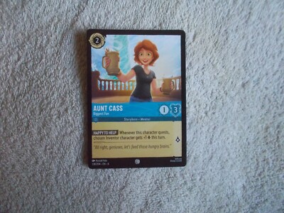Disney Lorcana: Azurite Sea ''AUNT CASS - BIGGEST FAN'' #138/204 CCG Card