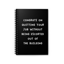 Funny Coworker Spiral Notebook - Ruled Line, Retirement Gift,White Elephant Gift