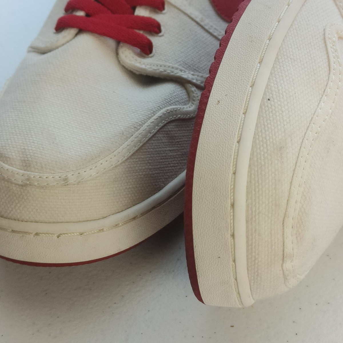 Jordan 1 AJKO OG High Timeless Canvas Sail 2016 Brand New Size 13 -  638471-102‎ Nike Air Jordan 1 KO High OG I Retro Sail White Varsity Red  main image 2