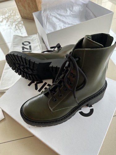 KENZO BOOTS 38 GRÜN TRACKSOHLE SCHWARZ KALBSLEDER‼️ - Bild 10 von 13