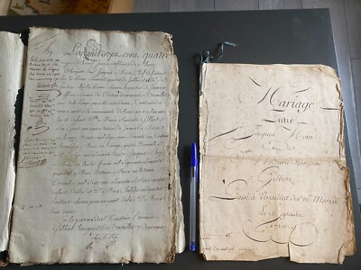Konvolut ''Familie MORA / GILBERT'' - Notarielles Archiv 1760-1824, 202 S. Handschriften