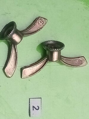 Paire D’écrous Papillon Aluminium Pour Vélo Ancien – 8 Mm – Fabrication Française