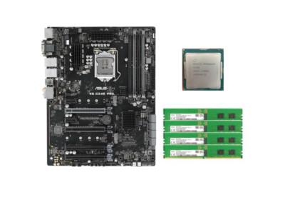 Asus WS C246 PRO LGA1151+ Intel CC150 CPU 8C+64GB RAM Support server workstation