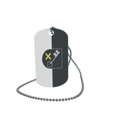 Dog Tag Flag Bunting Hettenleidelheim Dog Tag Aluminium 30 x 50mm
