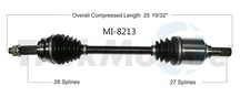 SurTrack MI-8213 CV Axle Shaft