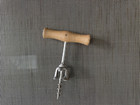Vintage Wine Cork Screw Bottle Opener Wood Handle Barware Made In Italy — photo 1