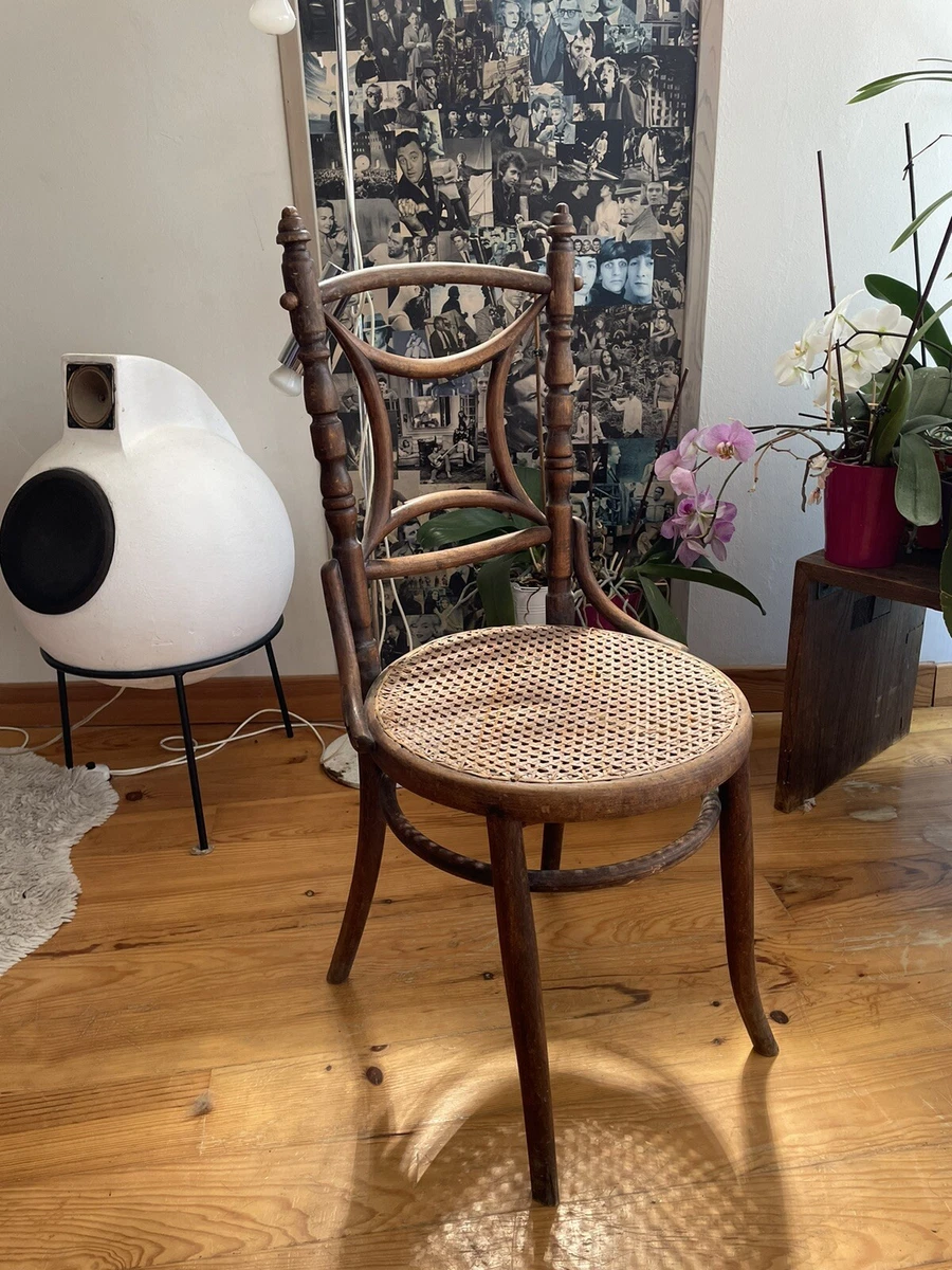 RARE! chaise de bistrot cannée Fishel