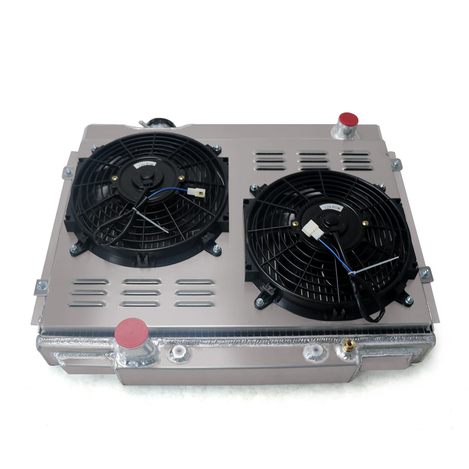 3 Row Radiator&Shroud Fan For 1968-1970 Ford Mustang/Torino/Ranchero/Fairlane V8 Foto 4 de 4