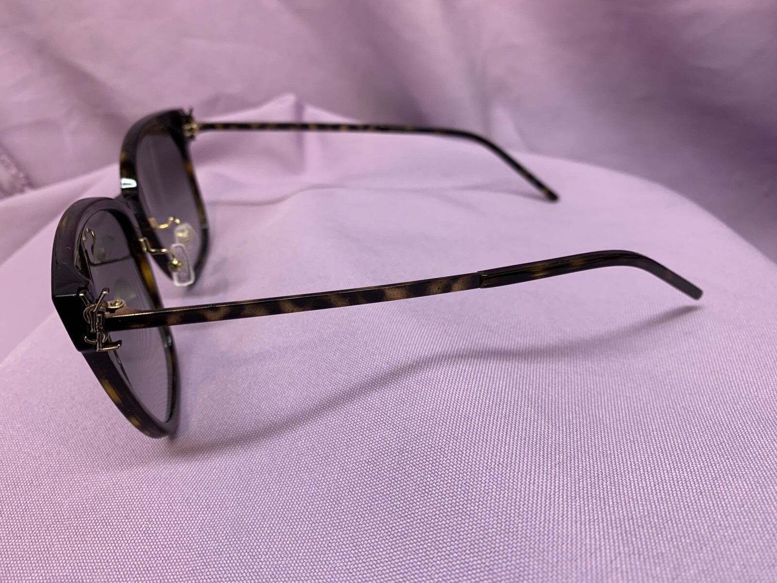 Occhiali da sole donna SAINT LAURENT SL M48S_C K 004 occhio di gatto avana 57 mm! Autentico