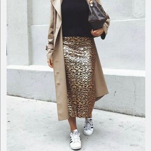 sequin knit skirt