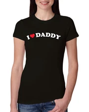 I Heart Daddy Women Slim Fit Junior Tee