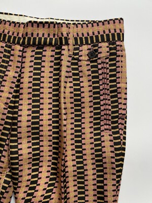Prada Vintage Archive Spring 2008 Fairy Pink Orange Wavy Plaid