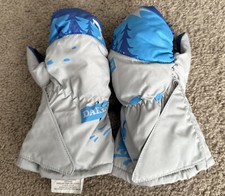 Dakine Junior Boys Girls Gray Blue Mittens Size Toddler Large