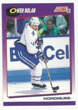 OWEN NOLAN 1991-92 SCORE CARD MINT CONDITION
