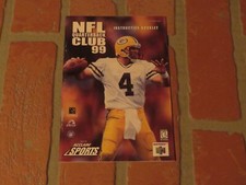 NFL Quarterback Club 99 Nintendo 64, 1998 "Instruction Manual Only"
