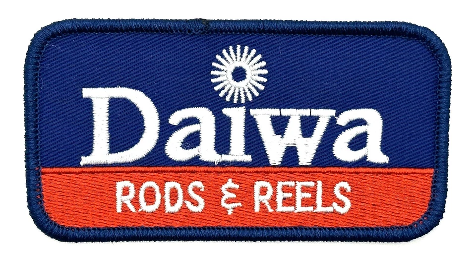 Daiwa Rods & Reels Fishing Lures Patch Tackle Vintage Style Retro Hat Patch