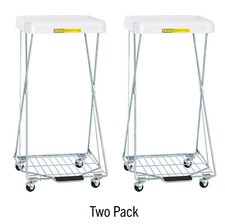 R&B WIRE PRODUCTS INC. 697-2PK Wire Hamper,Foot Pedal PK2 New