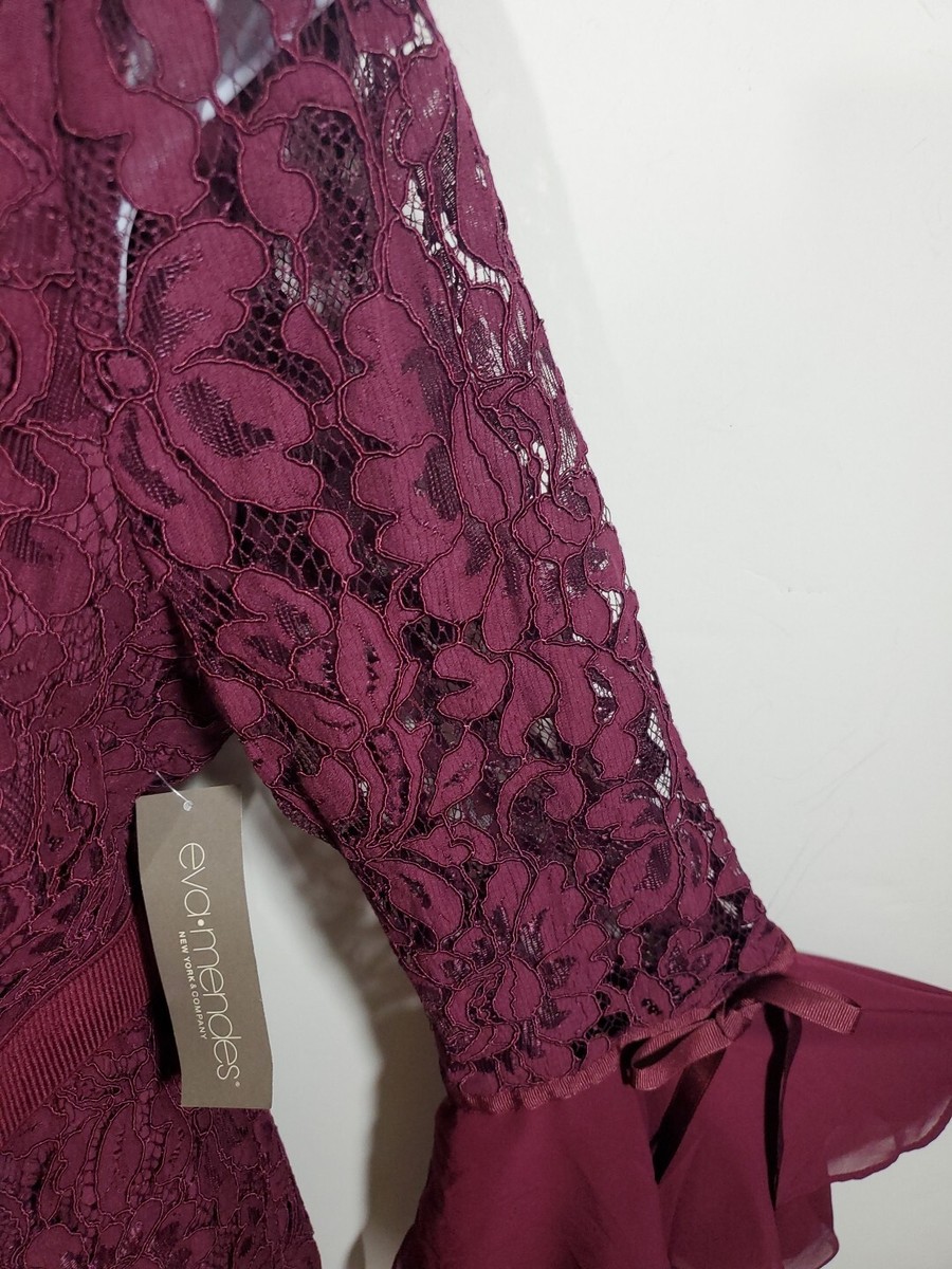 eva mendes burgundy dress Evita House Dress main image 1