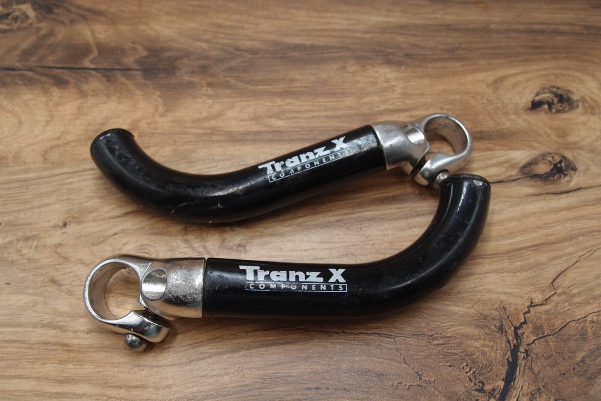 Embouts De Guidon Vintage Tranz X - VTT Années 90 - Alu 115mm - Gris