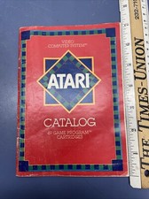 Atari 2600 Video Computer System Catalog 49 Games 1982 Vintage Original