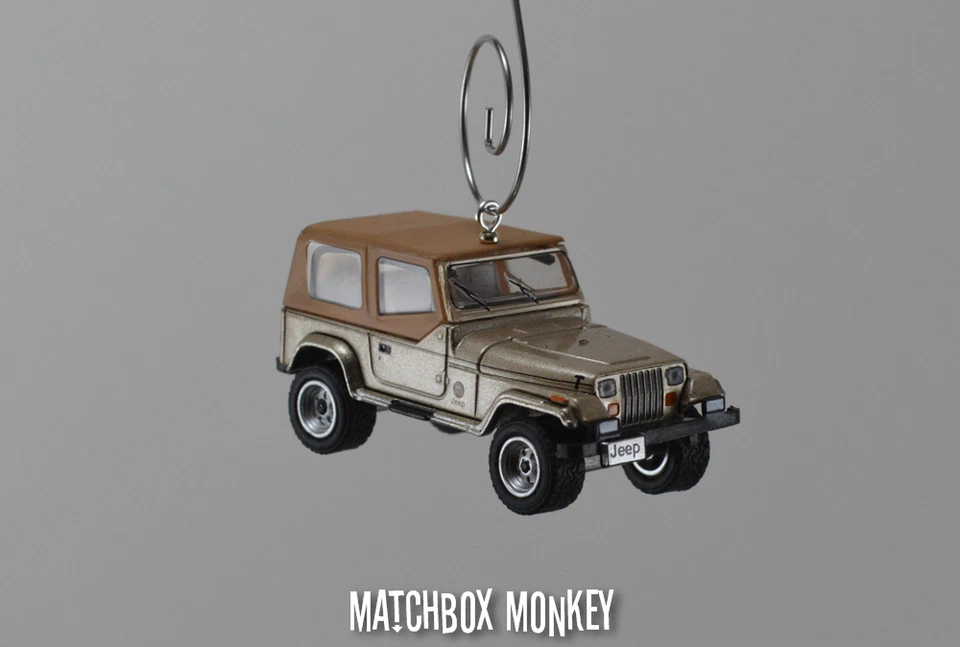 Jeep Wrangler Sahara 1993 techo blando adorno personalizado 1/64 XJ YJ arena beige tostado Foto 2 de 4