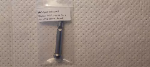 160 Mitutoyo  Bore gauge-Split ball anvil  No. 3  CG-A 102456  12-13mm .48