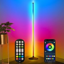 Corner Floor Lamp, Smart RGB LED Corner Lamp,16 Million Colors Changing LED F...