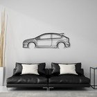 Ford Focus Mk2 Rs St 31 inch Silhouette Steel Wall Decor Decoration Art 500 2.5