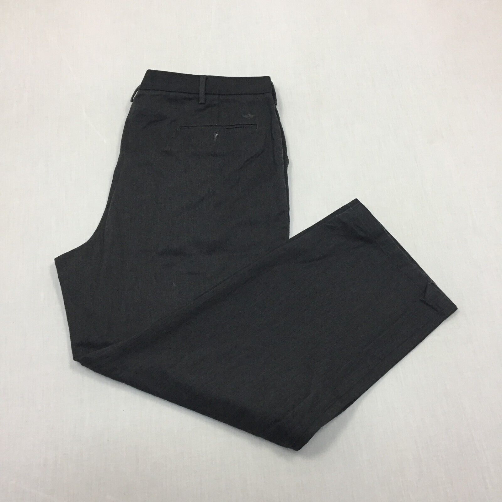 Dockers Chino Trousers Cotton Pants Straight Fit Mens Size 42W 30L Grey