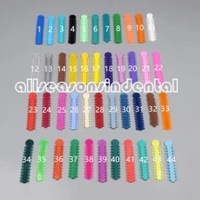 1040Pcs/Bag Dental Orthodontics Ring Elastic Latex Bands Ligature Ties 45 Colors