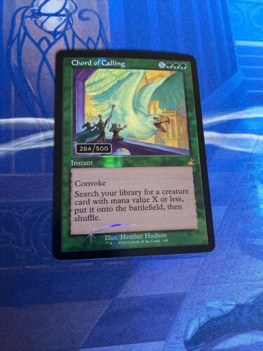 MTG 1x Retro FOIL Chord of Calling Serialized 284/500 Ravnica Remastered /500 - Picture 1 of 10
