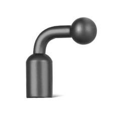 Aluminum Alloy 17mm Ball Head Adapter to 1/4 Screw Hole Mount Converter