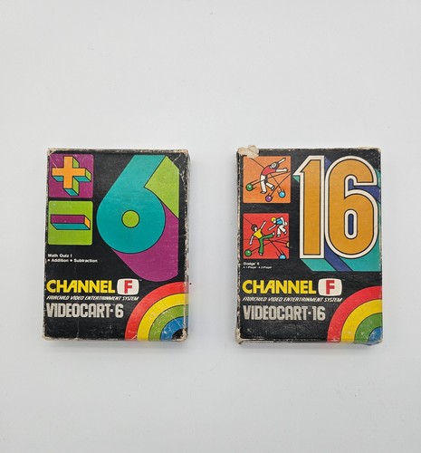 Qty (2) Fairchild Channel F Video Games Videocart 6, 16 Cartridges /w Box + Book - Picture 6 of 6