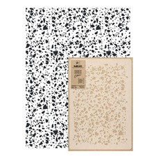 Seamless resuable PLASTIC Wall STENCILTemplate 25.6"x37.4" Allover TERRAZZO