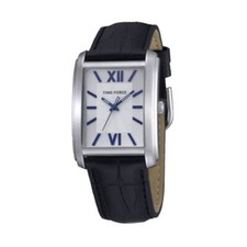 Orologio Time Force Uomo TF4057L03 Pelle Nera Quadrante Argentato Rettangolare