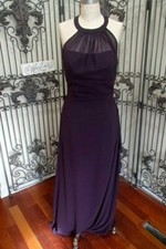A176 BILL LEVKOFF 1131 PLUM SZ 12 238 FORMAL BRIDESMAIDS PROM GOWN DRESS NW
