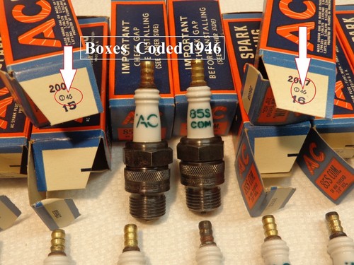 ( 1 ) ..‘NOS’ AC-85S COM. Spark Plug .. 18mm Threads .. Circa 1946 .. USA Made - Picture 4 of 19