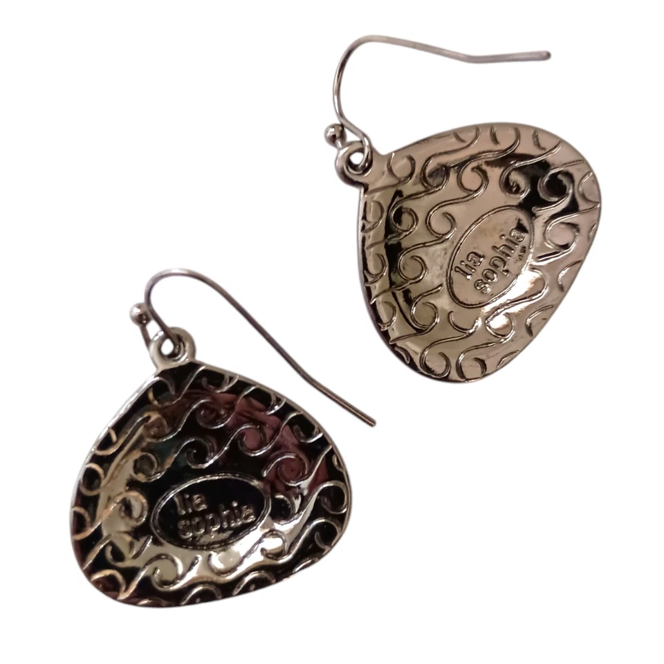 Pendientes de Colección Lia Sophia Mar concha Genuina Madreperla Hematita Retirado Foto 4 de 4