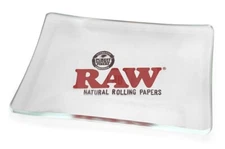 New! RAW Rolling Papers STAR GLASS ROLLING TRAY - Special Limited Edition 6 x 4"