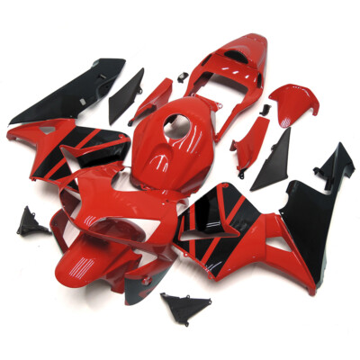 Red Black ABS Plastic Fairings Kit for 2003 2004 Honda CBR600RR F5 03 Bodywork